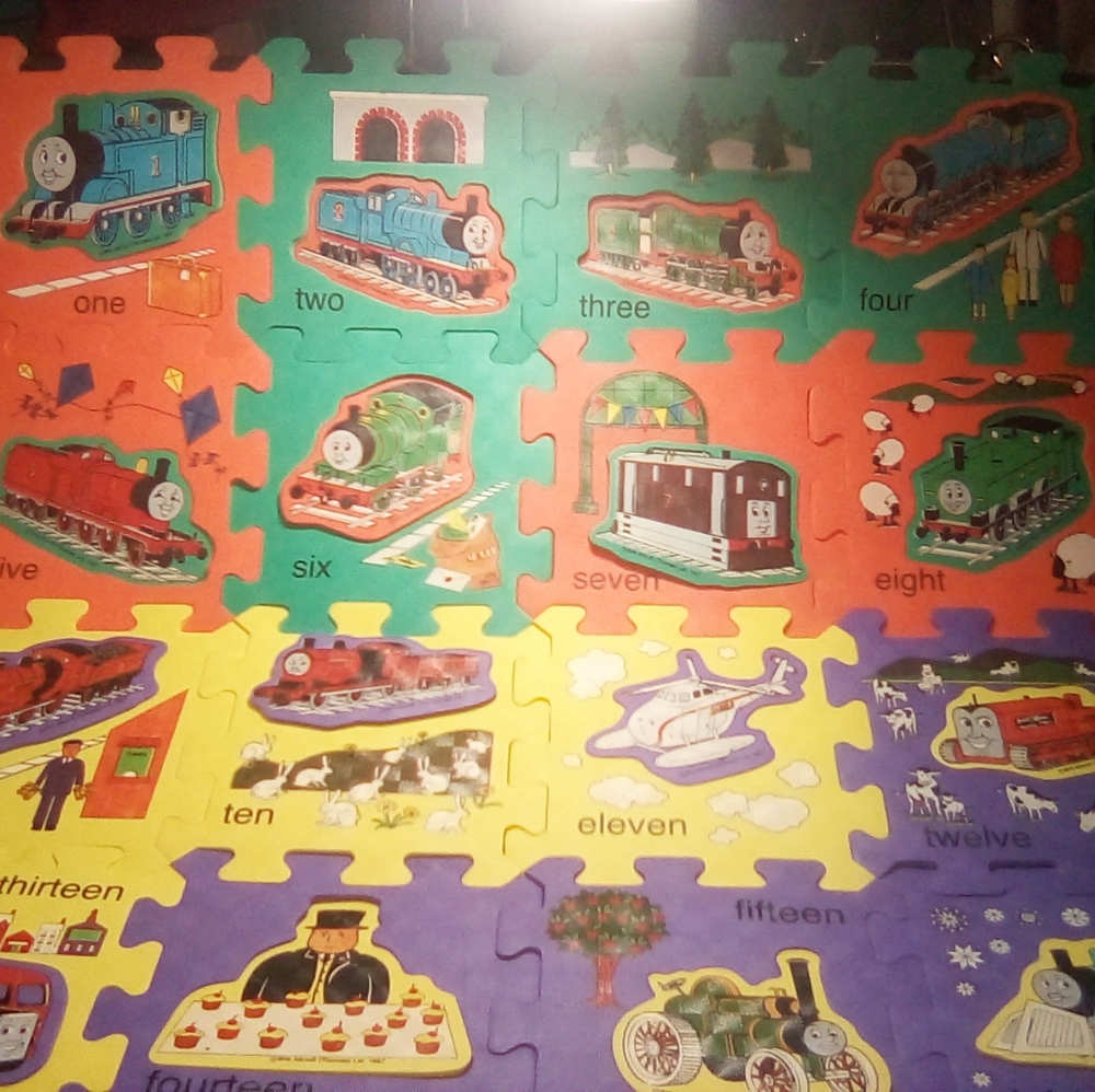 3 FOR $15 STYROFOAM BLOCKS THOMAS THE TRAIN GREAT LEARNING EACH BLOCK IS 6X6.